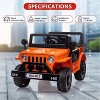 Ride On Car,12V Electric Car for Kids with Remote Control, MP3, LED Headlights, 2 Motors, Ride On Toys for Boys Girls - 3 of 4