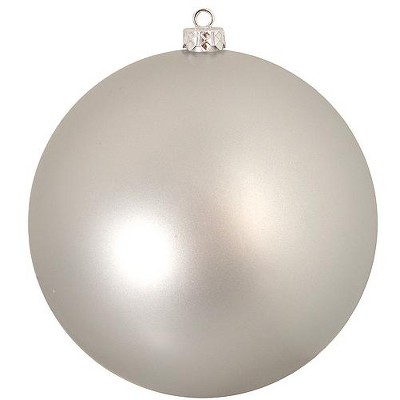 Northlight Shatterproof Matte Silver Splendor Commercial Christmas Ball Ornament 6" (150mm)