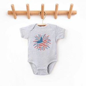 The Juniper Shop Star Flag Firework Baby Bodysuit - 1 of 2