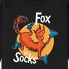 Men's - Dr. Seuss - Fox In Socks Jumping Graphic Fleece Sweatshirt - 2 of 4