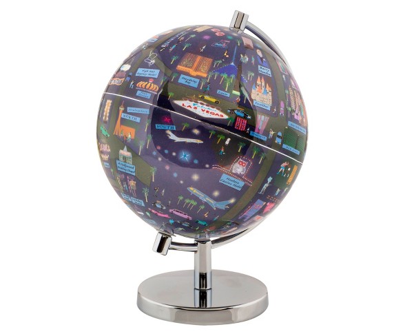 Globee Las Vegas 4" Illustrated Globe