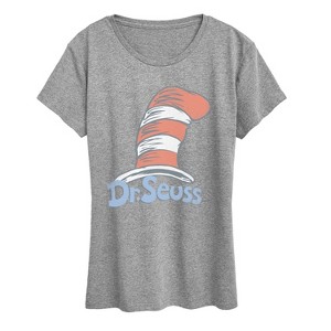 Women's - Dr. Seuss - The Cat in the Hat Logo Short Sleeve Graphic T-Shirt - 1 of 4