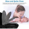 Round Toilet Seat with Toddler Seat Built in, Potty Training Toilet Seat Round Fits Both Adult and Child, with Slow Close and Magnets - 3 of 4