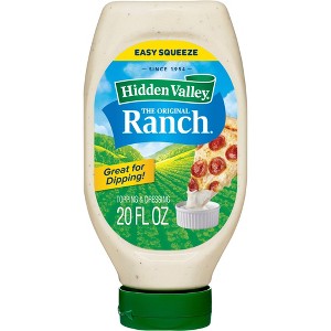 Hidden Valley Easy Squeeze Original Ranch Salad Dressing & Topping, Gluten Free, Keto-Friendly - 20 fl oz - 1 of 4