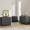 Drawer Dresser for Bedroom, Chest of Drawers, Wooden Chest with Clothes Storage Cabinet, Drawer Organizer for Bedroom, Living Room, Hallway, White - 4 of 4