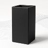 LeisureMod Terra Tall Square Fiberstone Planter Pot with Drainage Holes, Weather-Resistant for Indoor/Outdoor Use - 4 of 4