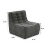 Lazy Floor Sofa Couch, Bean Bag Chair,27.56"Single Sofa, Fireside Chair,Corner Relax Sofa Couch for Apartment,No Assembly Needed - 4 of 4