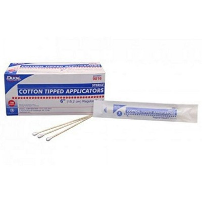 Dukal Sterile Cotton Tipped Applicator 6" 2 Box 100 ct per Box