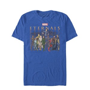 Men's Marvel Eternals Group Repeating T-Shirt - 1 of 4