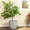 Sunnydaze Indoor/Outdoor Modern Faceted Polyresin Flower Pot Planter - 16" - 3 of 4