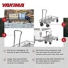 Yakima EXO WarriorWheels Sturdy Heavy Duty Cargo Basket Cart Kit Connects to the EXO GearWarrior Roll up to 110 Pounds with Easy to Grab Handle, Black - 4 of 4