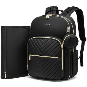 Generic Bag Backpack, Waterproof Travel Diaper Bags , Stylish and Large Capacity, Black - 1 of 4