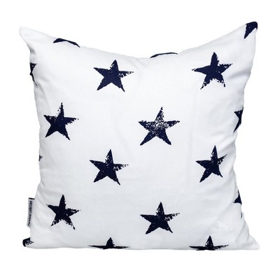 Parkland Collection,Transitional Stars White Square 16" X 16" Pillow