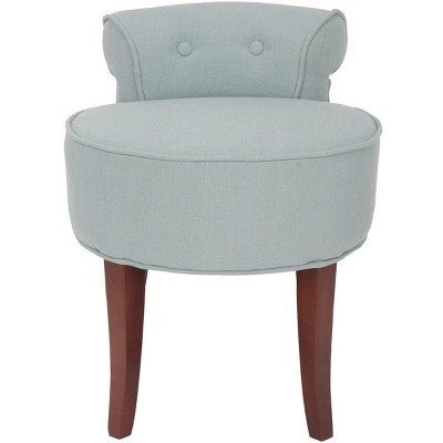 Georgia Vanity Stool - Mcr4546 - Silver Blue/cherry Mahogany - Safavieh ...