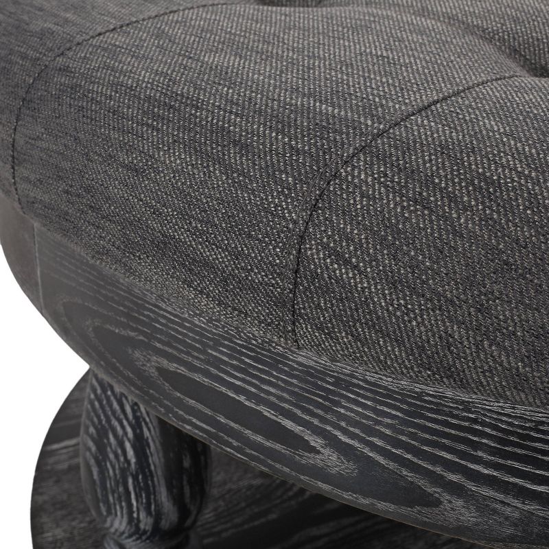 Hewlett Contemporary Fabric Round Ottoman - Christopher Knight Home, 5 of 12