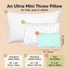 KeaBabies Mini Toddler Pillow with Pillowcase, 9x13 Small Pillow for Toddler, Soft Kids Pillow for Sleeping, Travel, Age 2-4 - 2 of 4