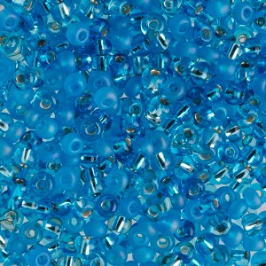 John Bead Czech Glass Seed Beads 6/0 (100g) Aqua Mix Beads for DIY Art Crafts Jewelry Bracelets Necklaces Earrings Making - 1 of 4