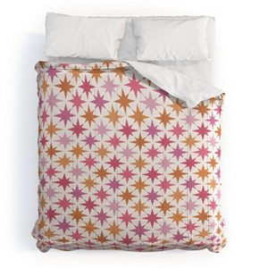 Deny Designs King Colour Poems Starry Multicolor Comforter and Pillow Sham Orange - 1 of 4