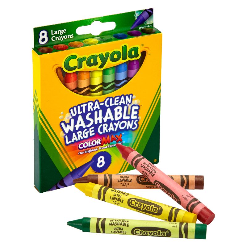 Crayola 8ct Washable Large Crayons, 4 of 9