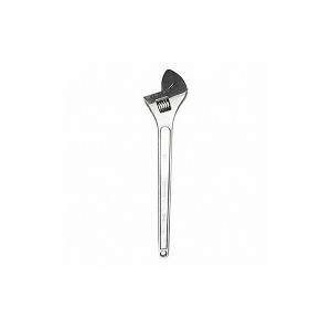 Westward  Adj. Wrench,Steel,Chrome,24-3/64" 53KA29 - 1 of 1