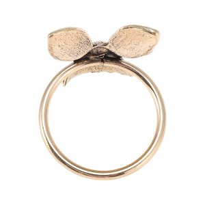 Unique Bargains Napkin Rings Rabbit Head Stainless Steel Copper 1 Pcs - 1 of 3