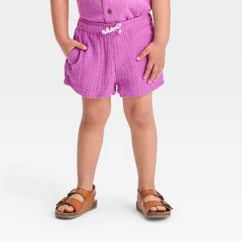 Toddler Pull-On Gauze Woven Shorts - Cat & Jack™ Lilac Purple