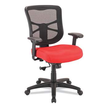 Alera Alera Elusion Series Mesh Mid-Back Swivel/Tilt Chair, Supports Up to 275 lb, 17.9" to 21.8" Seat Height, Red