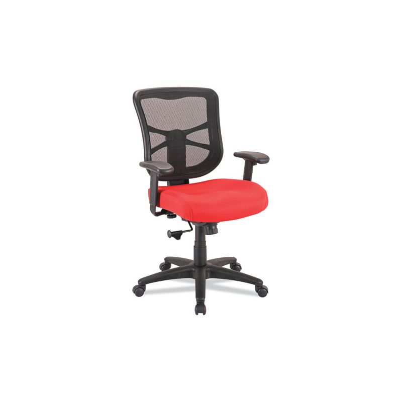 Alera Alera Elusion Series Mesh Mid-Back Swivel/Tilt Chair, Supports Up to 275 lb, 17.9" to 21.8" Seat Height, Red, 1 of 8