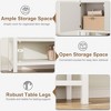 Narrow Console Table ¨C 2-Door Entryway Sofa Table with Storage Shelf (White, for Living Room/Office/Hallway) - 4 of 4