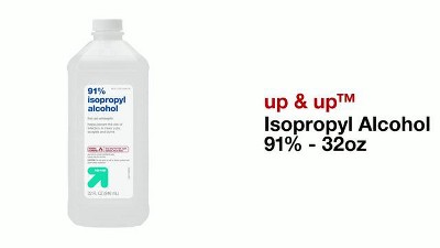 91% Isopropyl Alcohol Liquid Antiseptic, 32 fl oz, Twin Pack