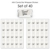 Big Dot of Happiness Champagne Elegantly Simple - Mini Candy Bar Wrapper Stickers Party Small Favors 40 Ct - 3 of 4
