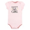 Hudson Baby Infant Girl Cotton Bodysuit and Pant Set, Girl Daddy - 4 of 4