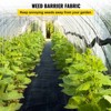 VEVOR Weed Control Fabric 6ft x 300ft - Geo Textile Fabric Heavy Duty - Woven Ground Cover for Commercial Greenhouse, Yard, Black - 3 of 4