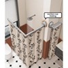 LunaLulink Folding shower curtain rod, drill-free suction cup, waterproof, dry-wet separation - 2 of 4