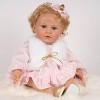 Paradise Galleries Reborn Toddler Girl Doll Lovey, 20 inch with Medium Skin Tone, Light Blonde Hair and Blue Eyes, Made in SoftTouch Vinyl - 2 of 4