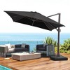 Crestlive Products 10'x 13' Patio cantilever Umbrella with Base Set High-strength Aluminum Pole with 360°Rotation 5 Heights Adjustable - 4 of 4