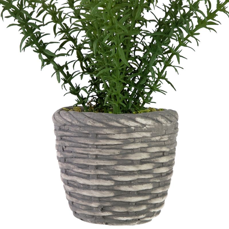 Northlight Real Touch™ Artificial Thyme Plant in Gray Ceramic Pot - 15", 4 of 9