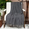Parkland Collection,Petra Casual Black 52" X 67" Woven Handloom Throw - 2 of 4