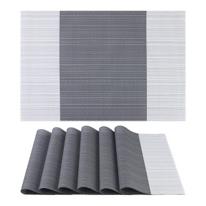REGALWOVEN PVC Heat Resistant Washable Table Placemats 18 x 12 Inch 6 Pcs - 1 of 4