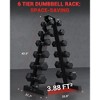 Garvee Dumbbell Rack A-Frame Weight Rack Vertical Rack for Home Gym, Weight Rack for Dumbbells - 3 of 4