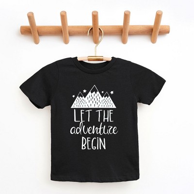 The Juniper Shop Let The Adventure Begin Mountains Toddler Short Sleeve Tee