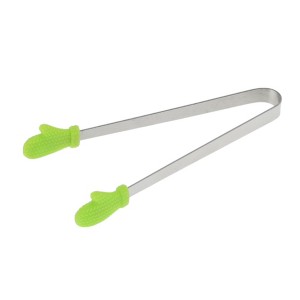 Unique Bargains Pcs Food Tongs Glove-Shaped Ice & Food Tongs Dishwasher Safe Stainless Steel Silicone 5 Inch 1 Pcs - 1 of 3