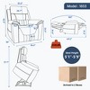 ChicFurnit Living Room Chair Arm Accent Chair Power Recliner with Dual Motor Lift Assist Massage Vibration Cup Holder, 30.31"*25.59"*22.04" - 3 of 4