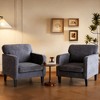 JIONJOY Mid-Century Accent Chair - Ergonomic Armrests & High-Resilience Foam, Comfy Lounge Chair - 3 of 4