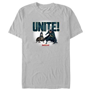 Men's DC League of Super-Pets Batman and Ace Unite T-Shirt - 1 of 4