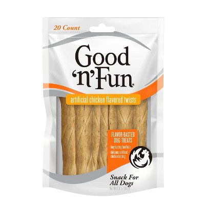Good 'n' Fun Chicken Twists Rawhide Dog Treats - 20ct