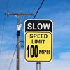 Unique Bargains Aluminum Weather Resistant Waterproof Rust Free Traffic Signs 2 Pcs - 4 of 4