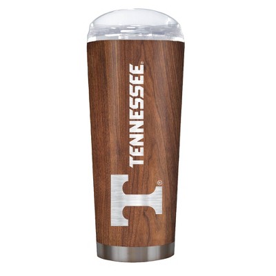 NCAA Tennessee Volunteers 18oz Woodgrain Stainless Steel Roadie Tumbler