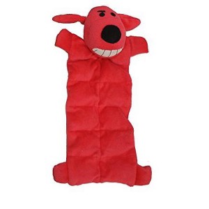 Multipet 66152 Loofa Squeaker Mat Dog Toy, 12", Red - 1 of 1