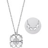 Four Leaf Clover Necklace for Women - Magnetic Folding Pendant with Two Wearing Styles - 2 of 4